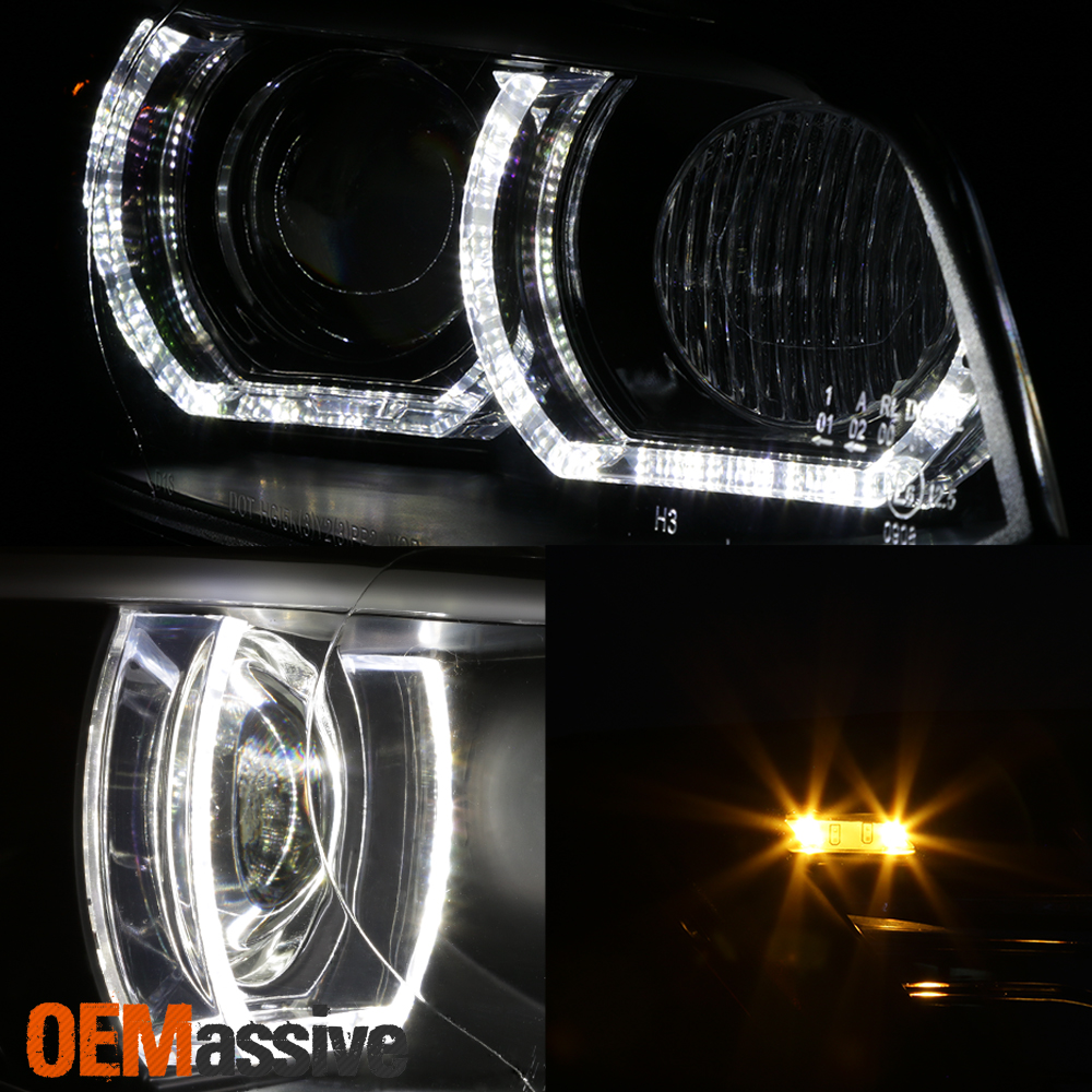 HID/Xenon For 0710 BMW 328i 335i 3Series Coupe LED Projector Black